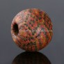 Ancient mosaic glass bead with checkerboard pattern